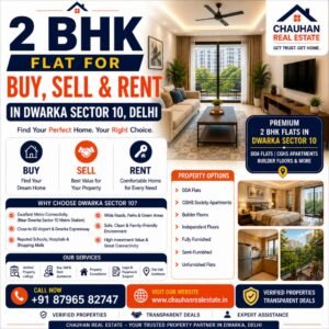 2 BHK Flat for Buy Sell Rent in Dwarka Sector 10 Delhi