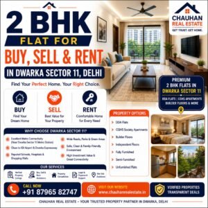 2 BHK Flat for Buy Sell Rent in Dwarka Sector 11 Delhi