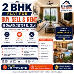 2 BHK Flat for Buy Sell Rent in Dwarka Sector 16 Delhi