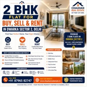 2 BHK Flat for Buy Sell Rent in Dwarka Sector 2 Delhi