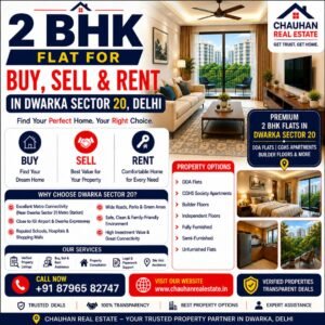 2 BHK Flat for Buy Sell Rent in Dwarka Sector 20 Delhi