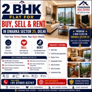 2 BHK Flat for Buy Sell Rent in Dwarka Sector 25 Delhi