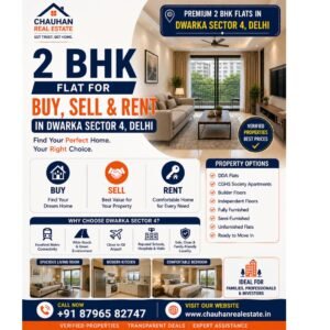 2 BHK Flat for Buy Sell Rent in Dwarka Sector 4 Delhi