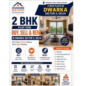 2 BHK Flat for Buy Sell Rent in Dwarka Sector 5 Delhi