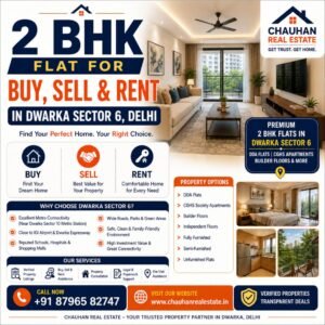 2 BHK Flat for Buy Sell Rent in Dwarka Sector 6 Delhi