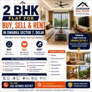 2 BHK Flat for Buy Sell Rent in Dwarka Sector 7 Delhi