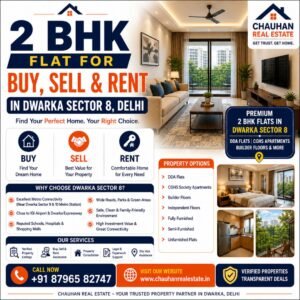2 BHK Flat for Buy Sell Rent in Dwarka Sector 8 Delhi