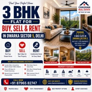 3 BHK Flat for Buy Sell Rent in Dwarka Sector 5 Delhi