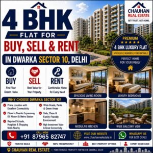 4 BHK Flat for Buy Sell Rent in Dwarka Sector 10 Delhi