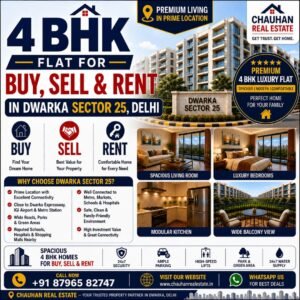 4 BHK Flat for Buy Sell Rent in Dwarka Sector 25 Delhi