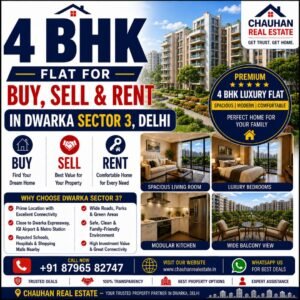 4 BHK Flat for Buy Sell Rent in Dwarka Sector 3 Delhi