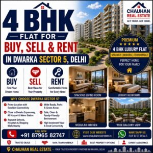 4 BHK Flat for Buy Sell Rent in Dwarka Sector 5 Delhi